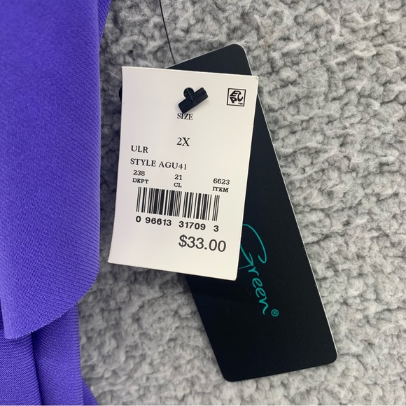 Target Aqua Green Purple Tiered Tankini Swim Top - Picture 5 of 10